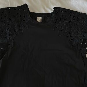 Rebecca Taylor La Vie Black Top size S
